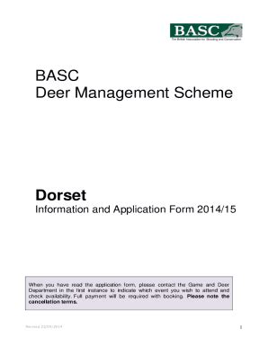 Deer Management Certificate Assessments